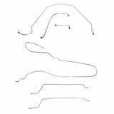 Brake Line for 1965 Chevy Malibu Convertible w/ Power Drum, Complete ABS drum brakes stainless steel