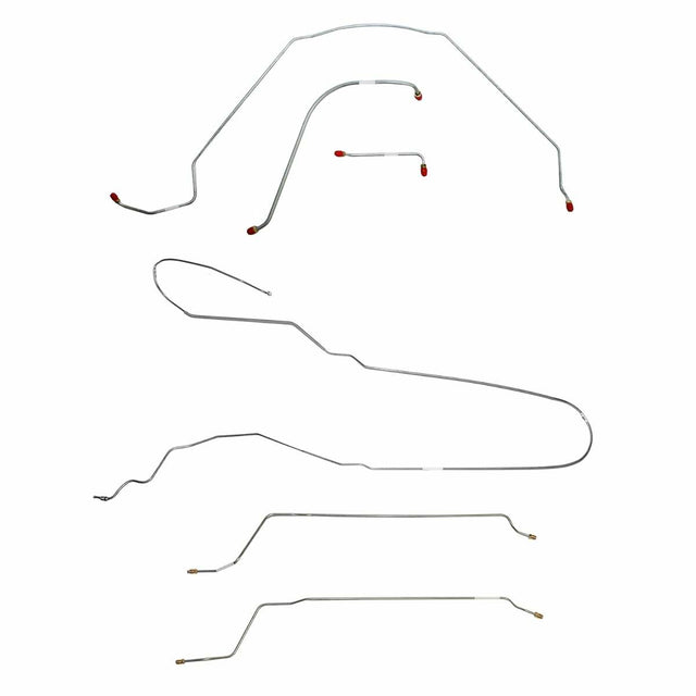 Brake Line for 1965 Chevy Malibu Convertible w/ Power Drum, Complete ABS drum brakes stainless steel