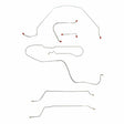 Complete Brake Line Kit for 1965 Chevy Malibu Hardtop w/ Manual Drum ABS drum brakes stainless steel