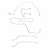 Complete Brake Line Kit for 1965 Chevy Malibu Hardtop w/ Manual Drum ABS drum brakes stainless steel