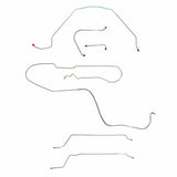 Complete Brake Line Kit for 1965 Chevy Malibu Hardtop w/Manual Drum ABS drum brakes stainless steel