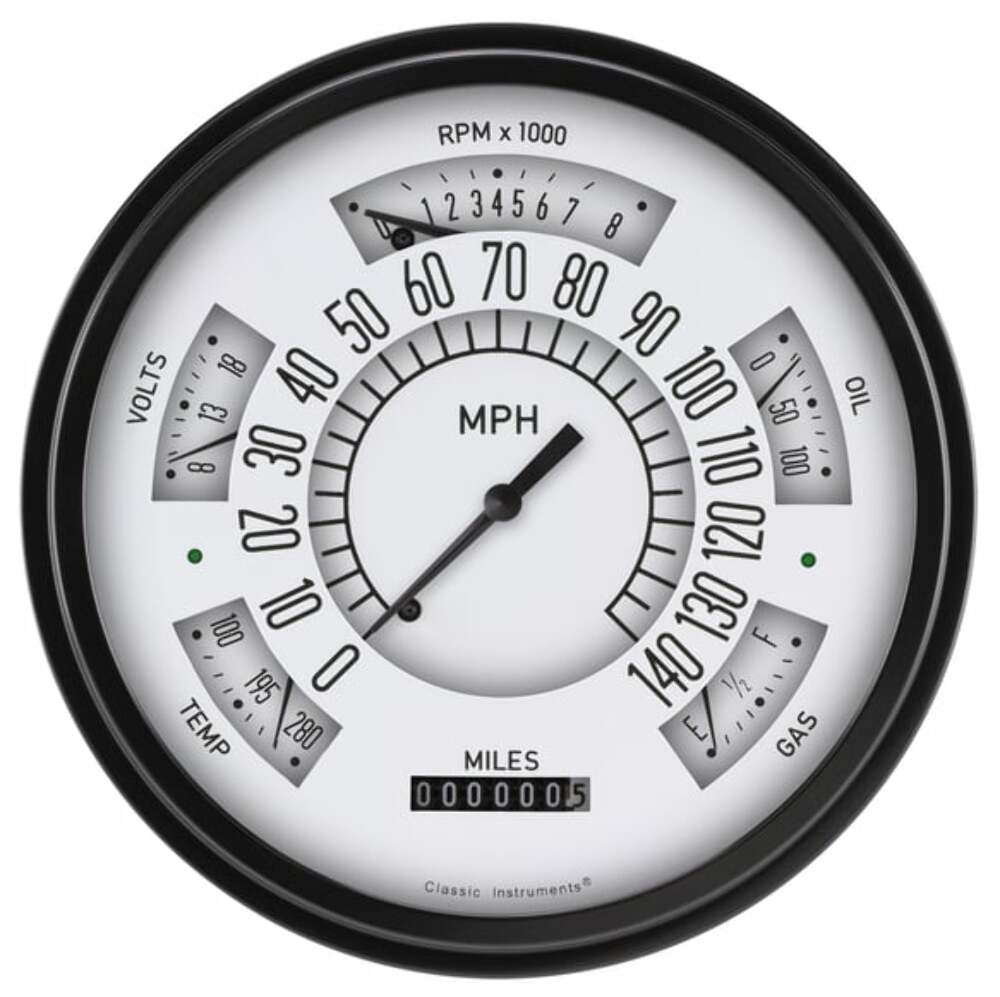 t fits-1966-1972-ford-bronco-white-package-fb66w Classic Instruments