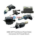 t Fits 1966-1977 Ford Bronco Power Brake Conversion Kit Firewall Mount PBUFT12504A MBM Brakes