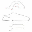 Brake Line for 1966 Chevy Malibu Convertible w/ Power Drum, Complete ABS drum brakes stainless steel