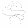 Complete Brake Line Kit for 1966 Chevy Malibu Hardtop w/ Power Drum ABS drum brakes stainless steel