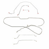 Complete Brake Line Kit for 1966 Chevy Malibu Hardtop w/ Power Drum ABS drum brakes stainless steel