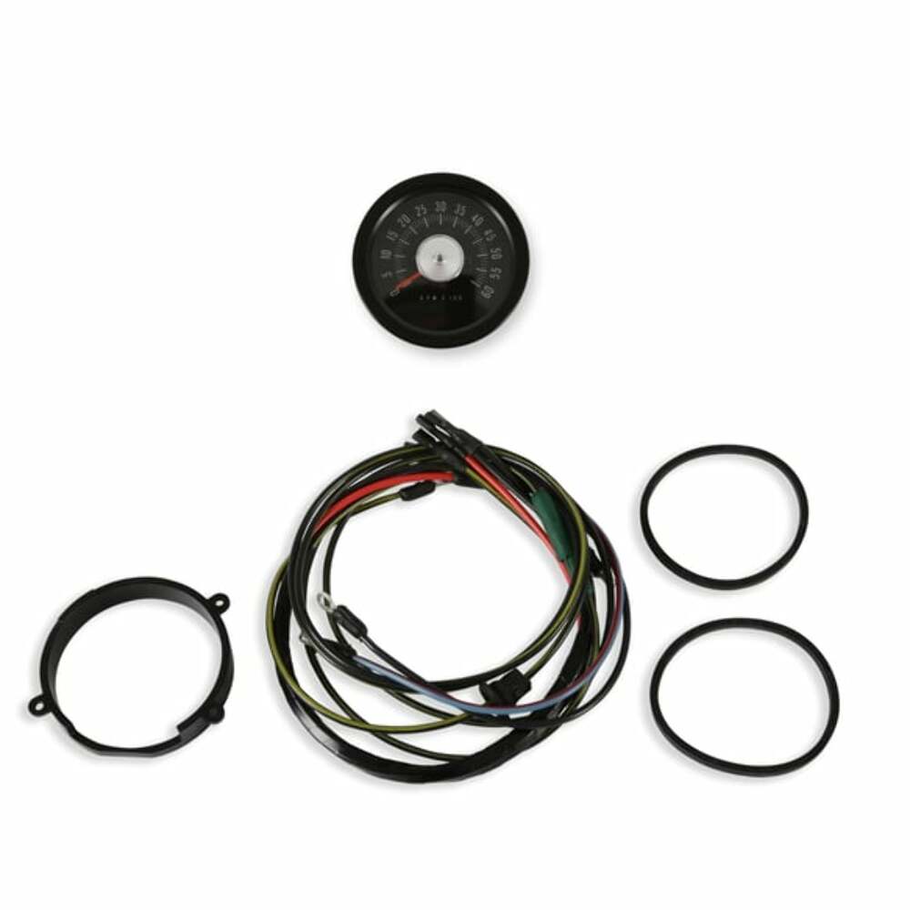 1967-1968 Ford Mustang In-Dash 6000 Rpm in-dash 8000 RPM tachometer factory style chrome C7ZZ-17360-6K Scott Drake