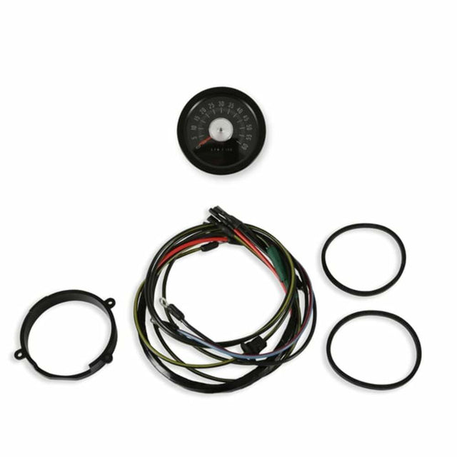 1967-1968 Ford Mustang In-Dash 6000 Rpm in-dash 8000 RPM tachometer factory style chrome C7ZZ-17360-6K Scott Drake