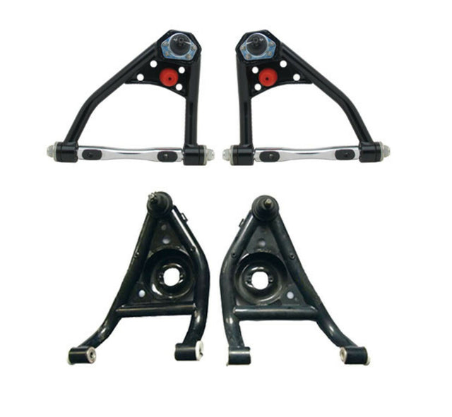 Fits 1967-1969 Camaro/Firebird Upper & Lower Tubular Control Arms for 1967-1969 Chevy El Camino steel black disc brake fits-1967-1969-camaro-firebird-upper-lower-tubular-control-ar