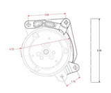Hooker performance muffler fits-1967-1969-chevrolet-camaro-low-mount-a-c-brackets-for-gen5-lt4-lt1-20-210