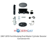 1967-1970 Ford Mustan Oval Master Cylinder Booster Conversion Kit FD-403 Brakes Nova MBM