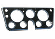 1967-68 C10 Pickup Instrument Bezel-7 Hole-With Choke-Chrome/Black INST68B