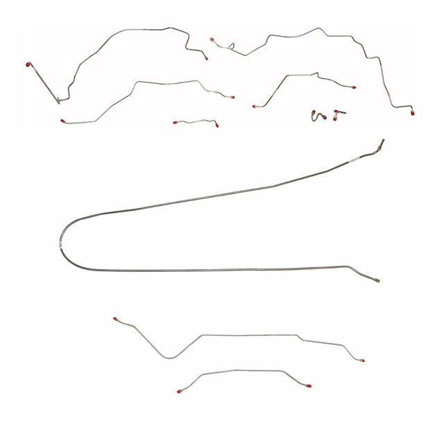 Complete Brake Line Kit for 1967-1970 Chevy C10 / GM C1500 Truck Power Brakes ABS 2WD short bed stainless steel