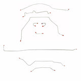 Complete Brake Line Kit for 1967-1970 Chevy C10 / GM C1500 Truck Power Brakes ABS 2WD short bed stainless steel