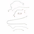 Complete Brake Line Kit for 1967-1970 Chevy C10 / GM C1500 Truck Power Brakes ABS 2WD short bed stainless steel