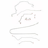 Complete Brake Line Kit for 1967-1970 Chevy C10 / GM C1500 Truck Power Brakes ABS 2WD short bed stainless steel