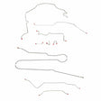 Complete Brake Line Kit for 1967-1970 Chevy C10 / GM C1500 Truck Standard Brakes King Pins ABS 2WD stainless steel