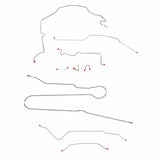 Complete Brake Line Kit for 1967-1970 Chevy C10 / GM C1500 Truck Standard Brakes King Pins ABS 2WD stainless steel