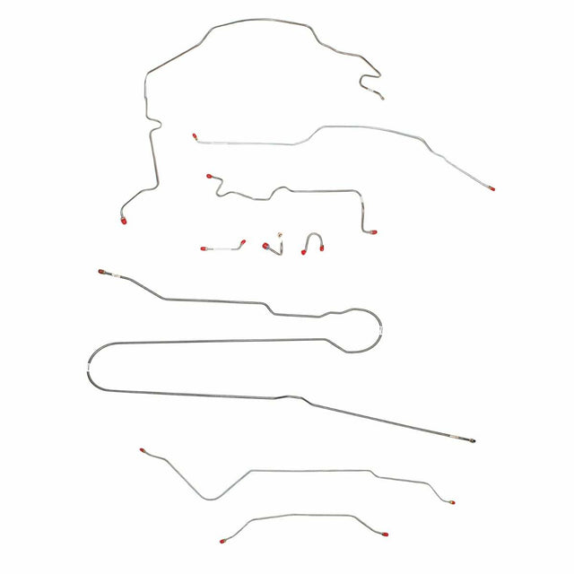 Complete Brake Line Kit for 1967-1970 Chevy C10 / GM C1500 Truck Standard Brakes King Pins ABS 2WD stainless steel