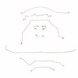 Complete Brake Line Kit for 1967-1970 Chevy C10 / GM C1500 Truck Standard Brakes ABS 2WD long bed stainless steel