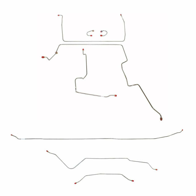 Complete Brake Line Kit for 1967-1970 Chevy C10 / GM C1500 Truck Standard Brakes ABS 2WD long bed stainless steel