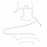 Complete Brake Line Kit for 1967-1970 Chevy C10 / GM C1500 Truck Standard Brakes ABS 2WD short bed stainless steel