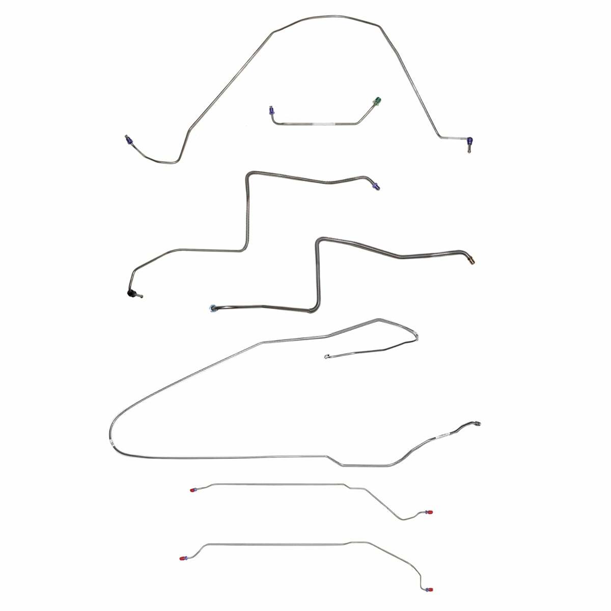 Complete Brake Line Kit for 1967 Buick Skylark / GS w/Power Drum, Convertible Complete Brake ABS stainless steel