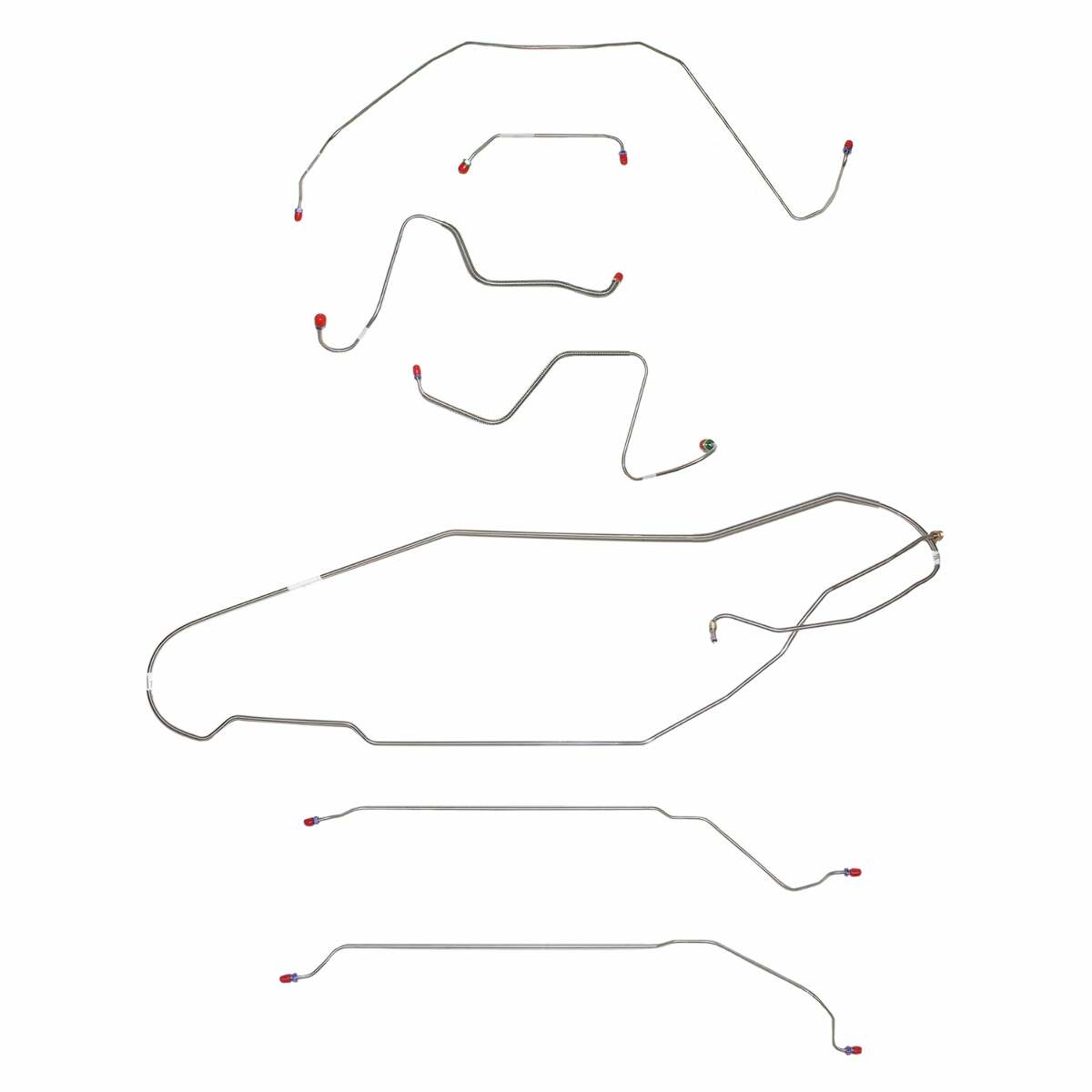 Brake Line for 1967 Buick Skylark/GS w/ Manual Drum, Hardtop Complete ABS stainless steel