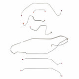 Brake Line for 1967 Buick Skylark/GS w/ Manual Drum, Hardtop Complete ABS stainless steel
