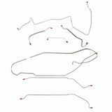 Complete Brake Line Kit for 1967 LeMans/GTO w/Manual Drum, Hardtop; ABS stainless steel