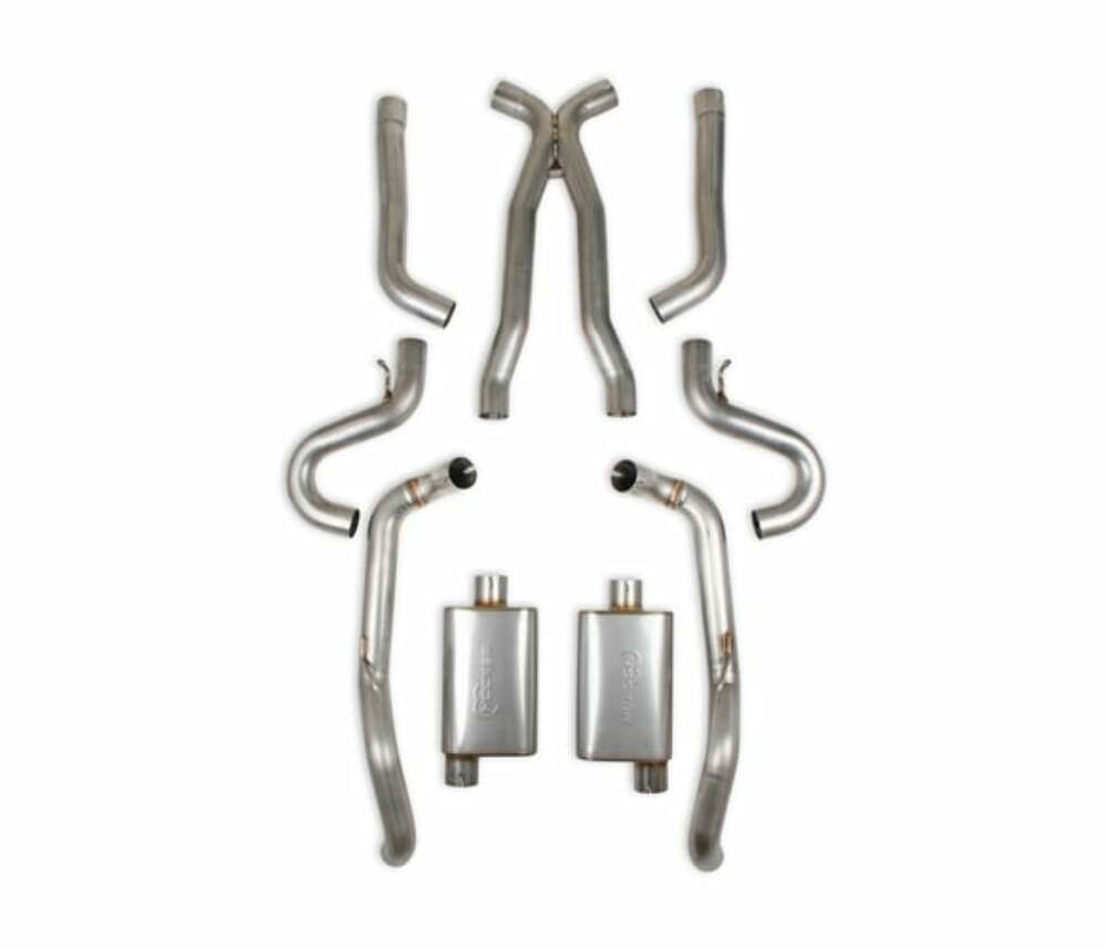 Hooker BlackHeart Fits 1968-1972 GM A-Body (2-Door) 3 inch 304SS Exhaust System 70501354-RHKR for 1968-1972 Chevy El Camino black stainless steel
