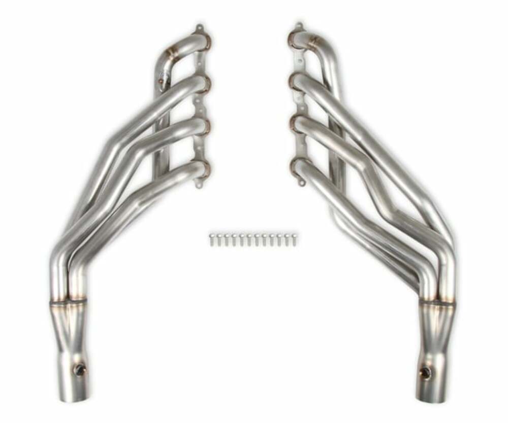 Hooker BlackHeart Fits 1968-1974 GM C-10/20 2WD Trucks LS Swap, 1-7/8", Long Tube Headers for 1968-1974 Chevy C10 black stainless steel long tube