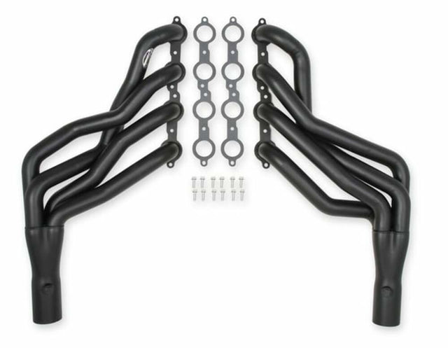Hooker BlackHeart Fits 1968-72 GM A-Body LS Swap, 1-7/8 X 3" Long Tube Headers-Painted 70101518HKR for 1968-1972 Chevy El Camino black ceramic coated long tube