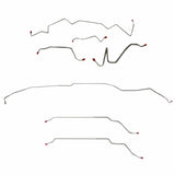 t Fits 1968 LeMans/GTO w/Manual Drum, Hardtop Complete Brake Line Kit; CBK0457SS Fine Lines