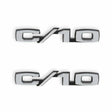 1969-1970 C/K Series Trucks; C/K Fender Badge Pair - C/10 04-580