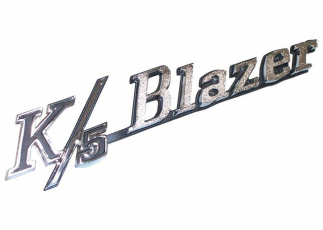 1969-1972 Chevrolet Blazer; Fender Emblem Set - Pair FE72K5B chrome