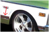 1969-1972 Chevrolet Blazer; Fender Molding - Rear Of Wheel - Black MFB30LH