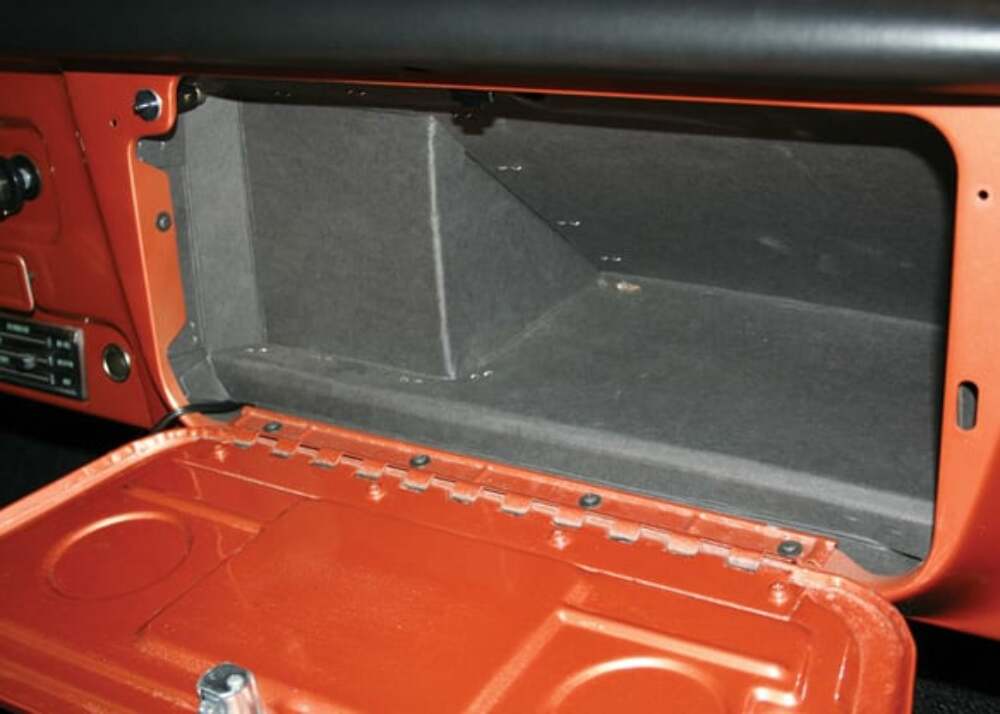 1969-1972 Chevrolet Blazer; Glove Box - With A/C GB962AC