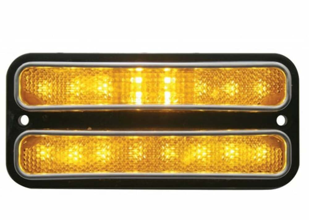 1969-1972 Chevrolet Blazer; Led Side Marker Assemblies - Amber SMLD72A