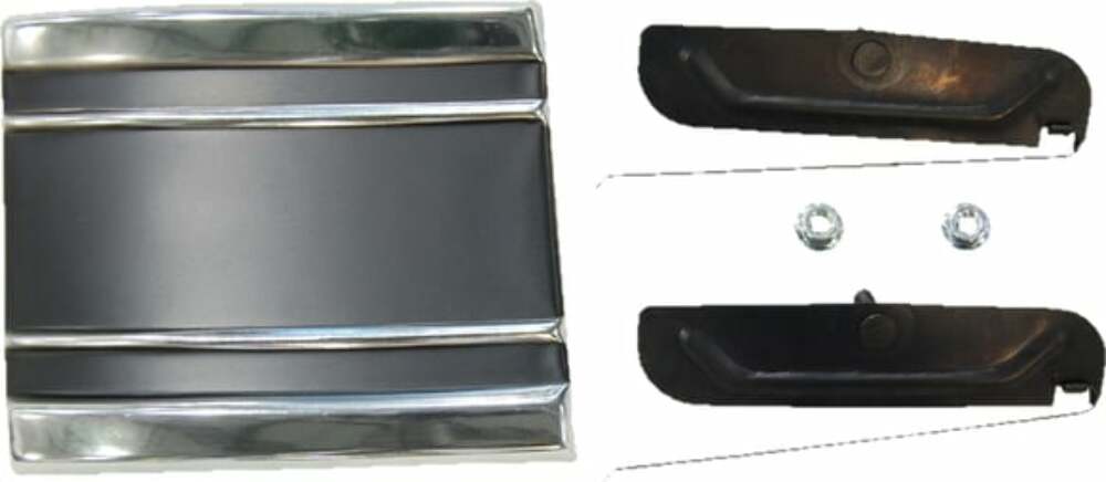 1969-1972 Chevrolet Trucks; Cab Lower Molding-Black-Left-69