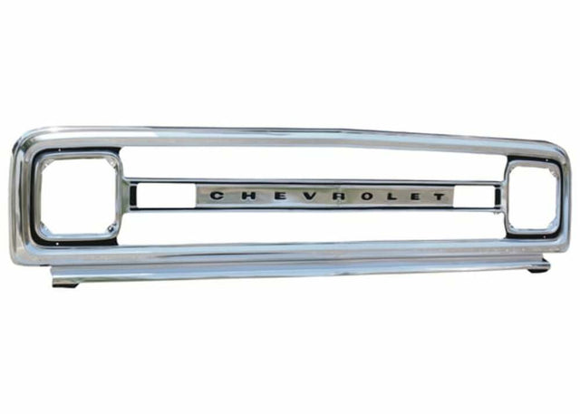 1969-70 Blazer Outer Grille-Reproduction With Letters-Chrome OGR7000