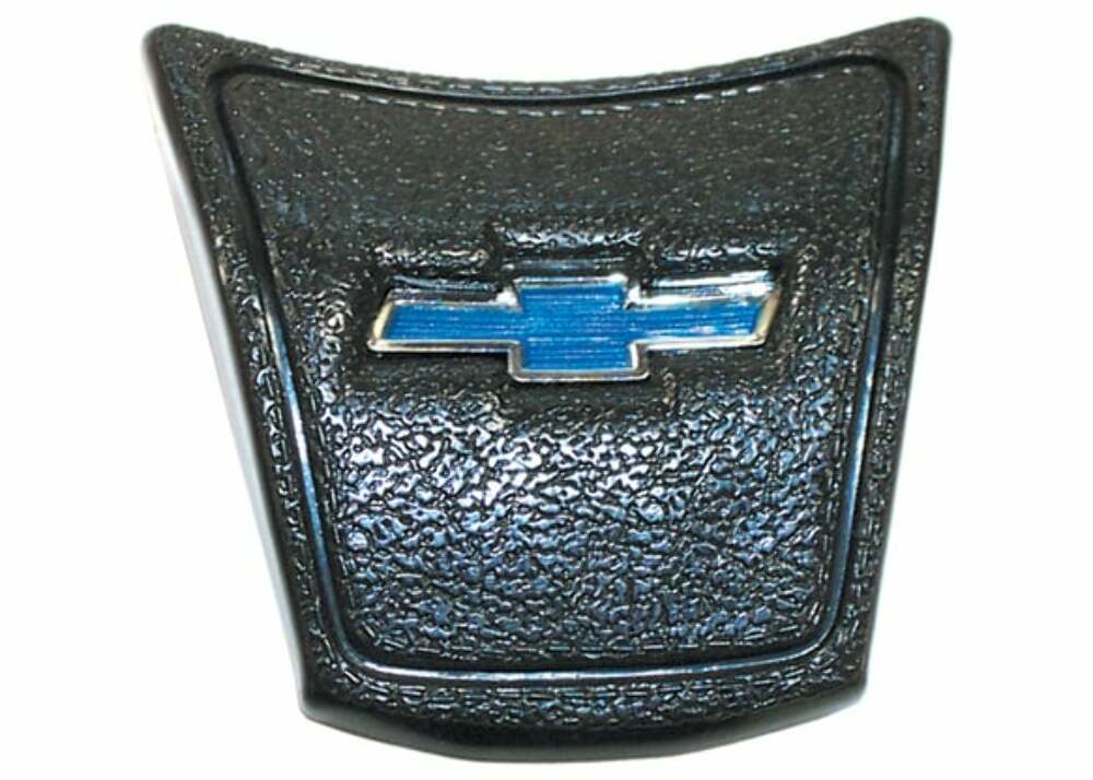 1969-72 Blazer Horn Button-Deluxe-Black-With Blue Bowtie HB10031BLACK