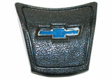 1969-72 Blazer Horn Button-Deluxe-Black-With Blue Bowtie HB10031BLACK