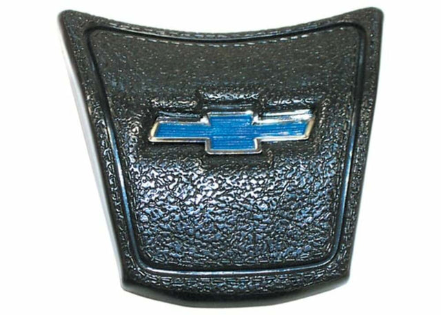 1969-72 Blazer Horn Button-Deluxe-Black-With Blue Bowtie HB10031BLACK