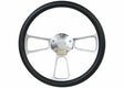 1969 Blazer Custom Steering Wheels-Polished / Black-Bowtie STRF8PB160-69