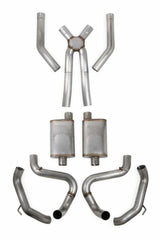 Hooker BlackHeart Fits 1970-1974 Camaro, 3", LS Swap Exhaust System- S/S 70501386-RHKR for 1970-1974 Chevy Firebird black polished stainless steel
