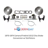 1970-1974 Camaro/Firebird 10/12 Disc Brake Conversion w/ Std Rotors DBK7074 Brakes MBM