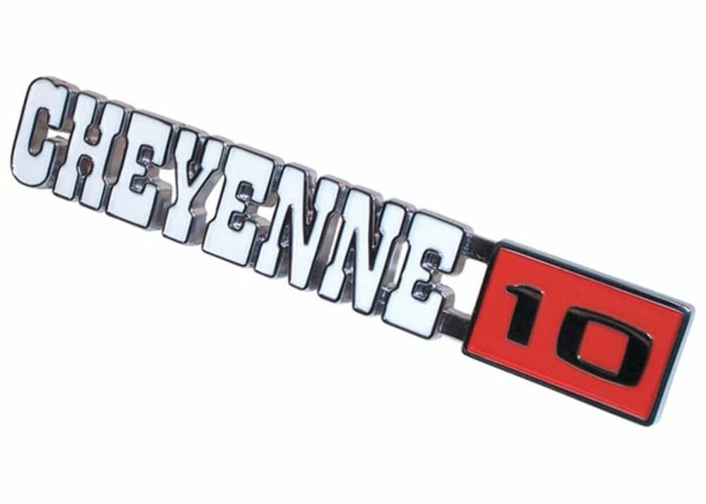 1971-1972 Chevrolet Blazer; Fender Emblem - Cheyenne 10 FE72CY1
