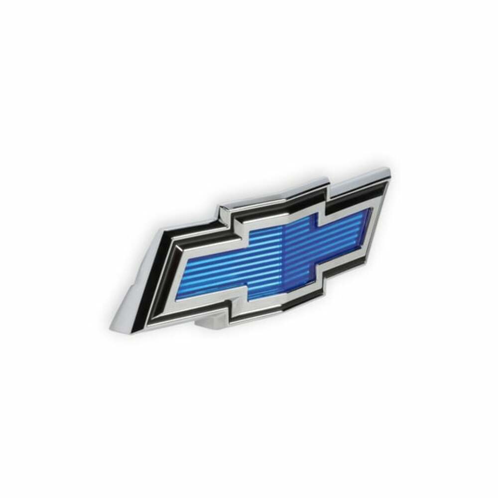 1971-1972 C/K Series Trucks; C/K Bowtie Grille Emblem - Blue 04-578 chrome