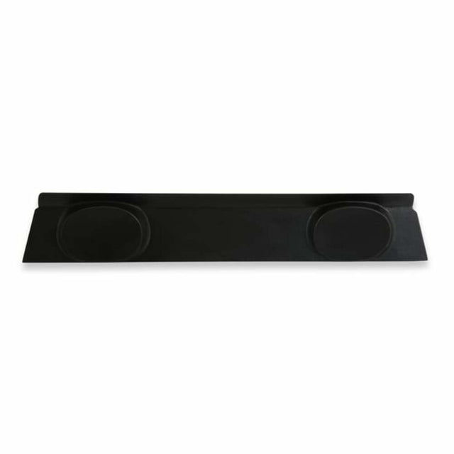 1971-1973 Ford Mustang Coupe package tray with 6x9 speaker pods factory style black ABS plastic D1ZZ-6546656-SP Scott Drake